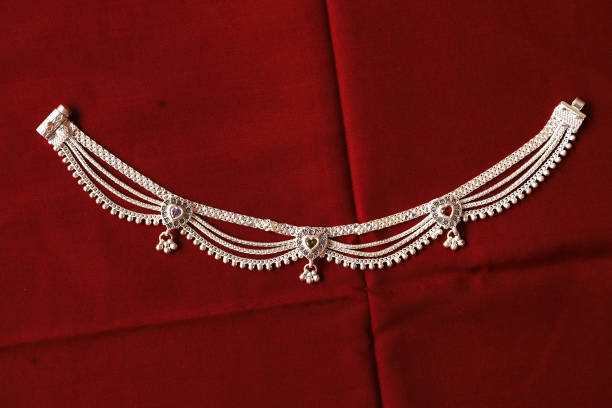 Silver anklets in Gujarat